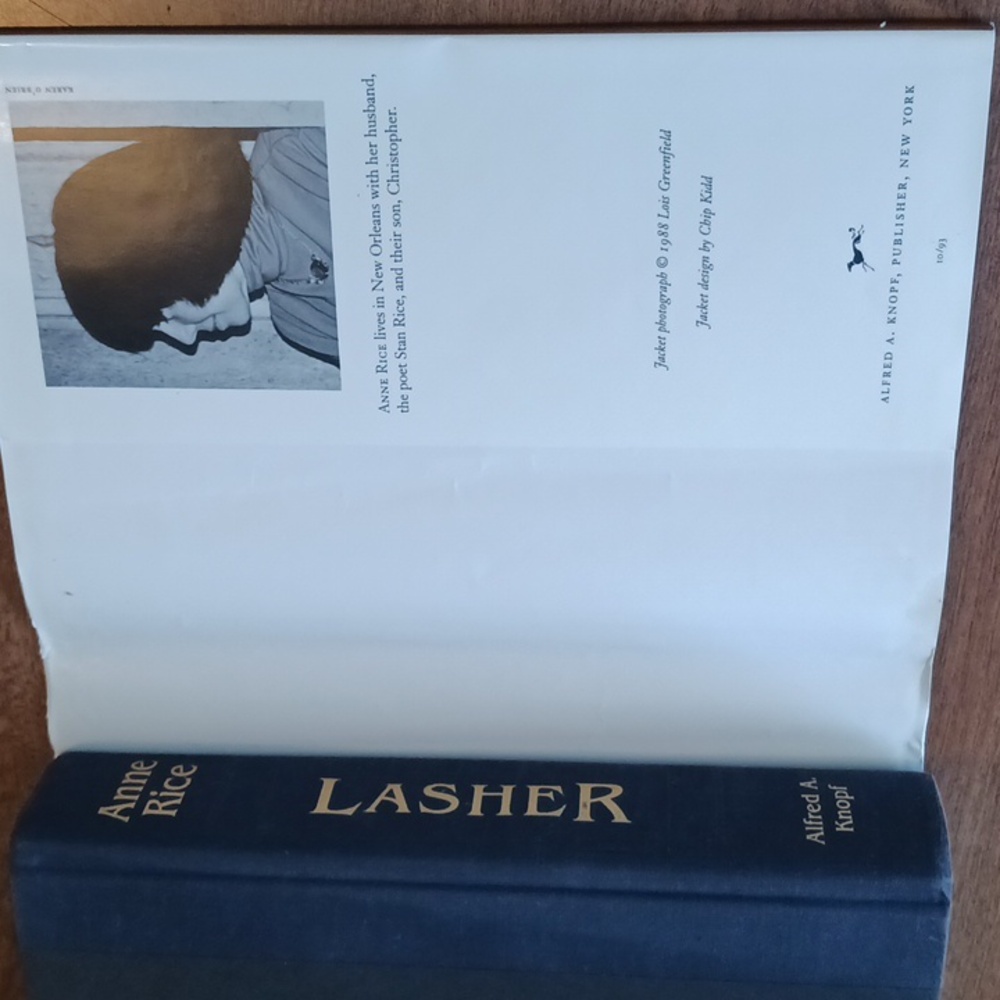 ANNE RICE LASHER RARE FIRST ADDITION HARDCOVER - Picture 5 of 8